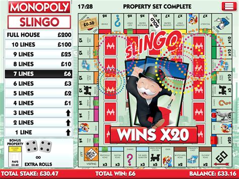 Slingo Monopoly 1xbet