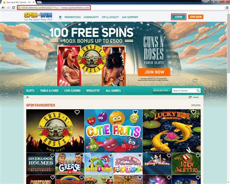 Spin And Win Casino Login