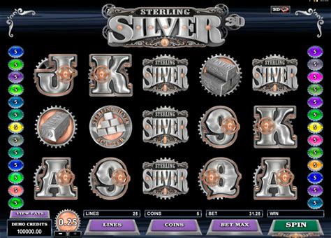 Sterling Silver 3d Slot Gratis