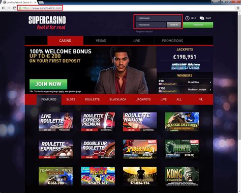 Supercasino Login