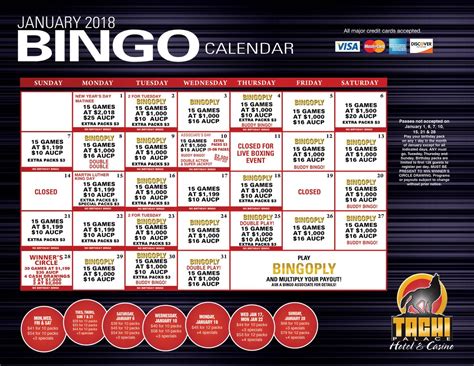 Tm Casino Bingo Calendario