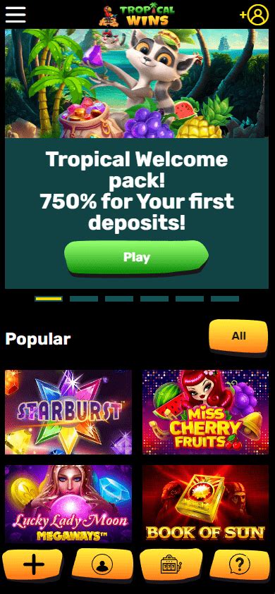 Tropical Wins Casino Mobile