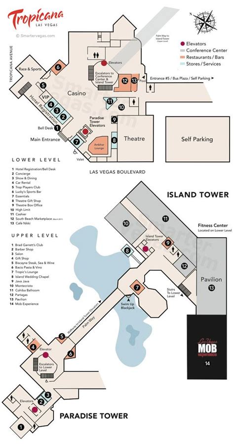 Tropicana Casino De Atlantic City Mapa Chao