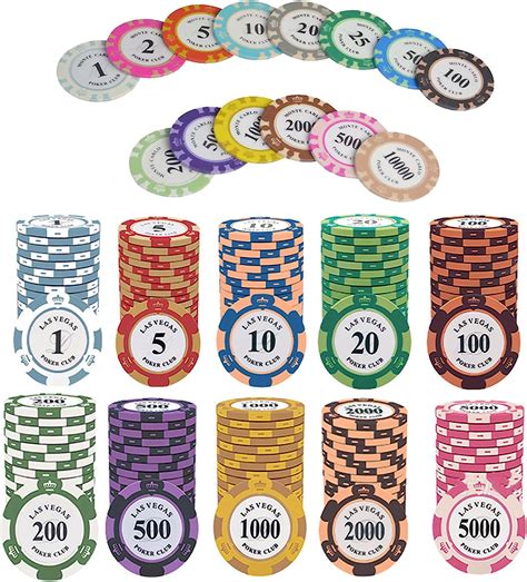 Valeur Couleur Jetons De Poker Texas Hold Em