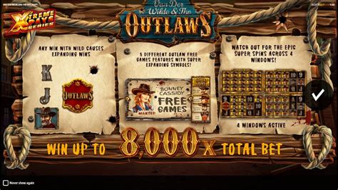 Van Der Wilde And The Outlaws 888 Casino