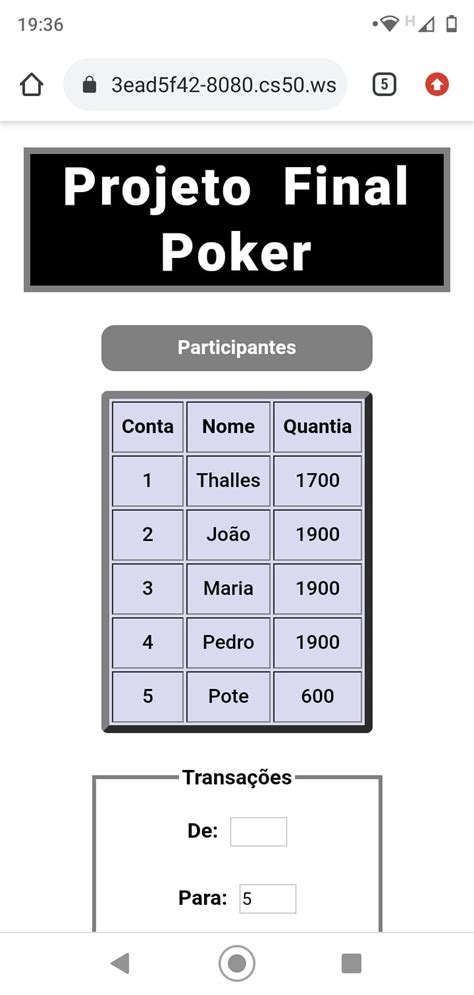 Virtual Fichas De Poker Aplicacao