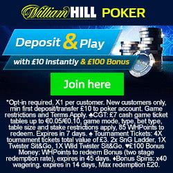 William Hill Poker Bonus Code