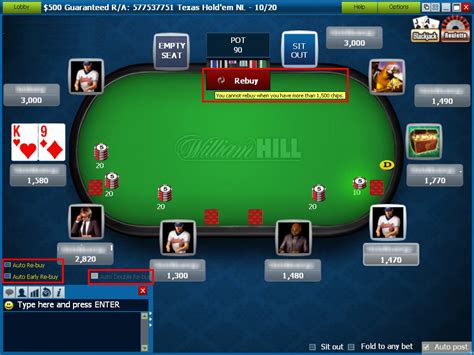 William Hill Poker Bonus De Recarga De Codigo