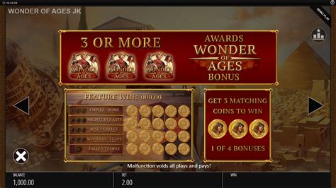 Wonder Of Ages Slot - Play Online