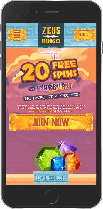 Zeus Bingo Casino Mobile