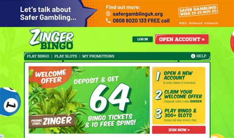 Zinger Bingo Casino Login